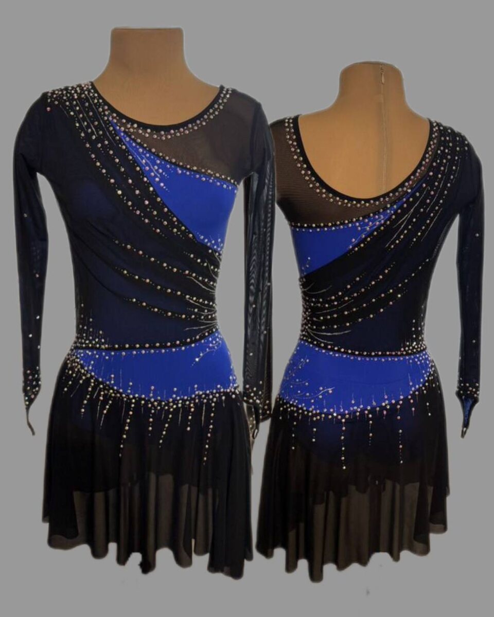 Аренда (прокат) платья для фигурного катания Анна 