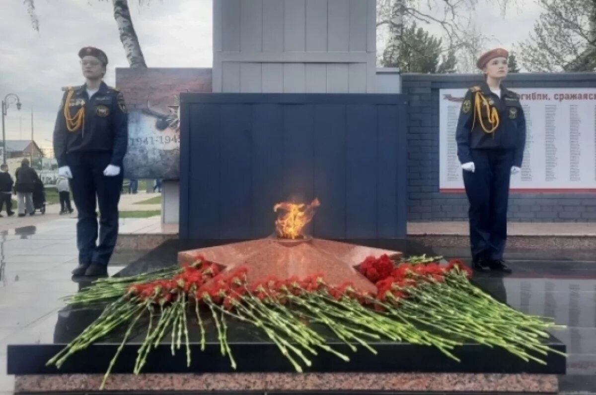    Забег в Факелом Победы прошел в Новосибирской области