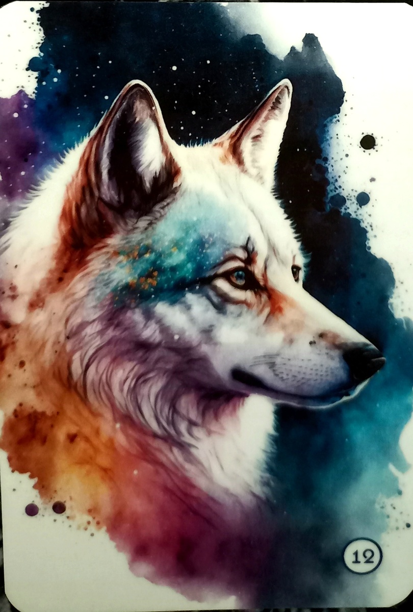 Изображение карты ВОЛК.  Оракул ТА-КЕМЕТ. 