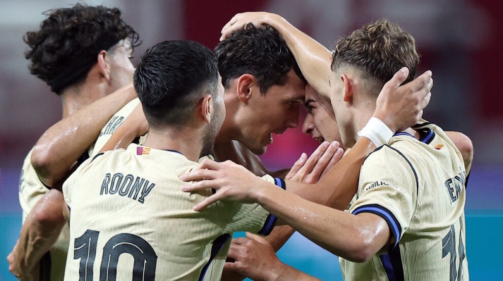    «Барселона» победила 31 июля «Сеул» в товарищеской игре. Фото: REUTERS