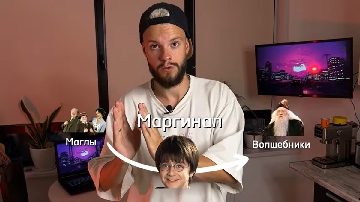Объяснение понятия "маргинал" на примере фильма "Гарри Поттер".