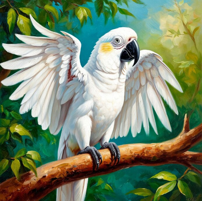 Попугай Федя, очень умный!