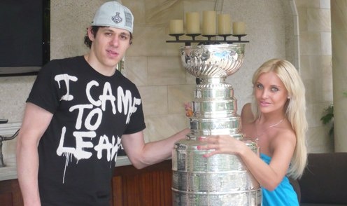 Оксана Кондакова и Евгений Малкин / Фото из открытых источников