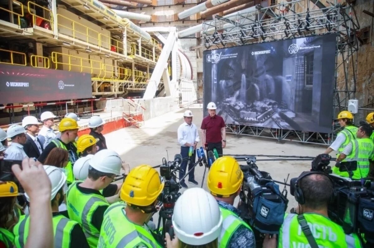    Собянин и Воробьев дали старт проходке тоннеля Рублево-Архангельской линии