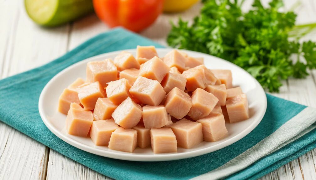 Нарежьте курицу