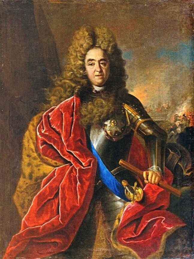 Парадный портрет фельдмаршала князя Михаила Михайловича Голицына Старшего, худ. Иоганн Готфрид Таннауер.