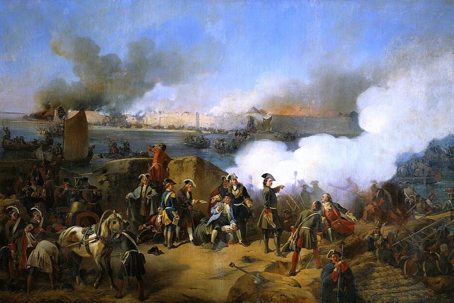 Штурм крепости Нотебург 11 октября 1702 года, худ. А.Е. Коцебу