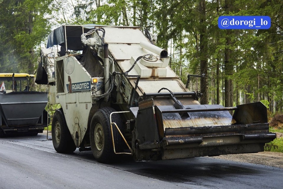    Участок дороги КАД отремонтируют в Петербурге. Фото: t.me/dorogi_47