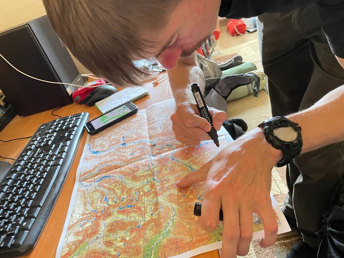 Планирование маршрута. На фото: Корнейчик Станислав.