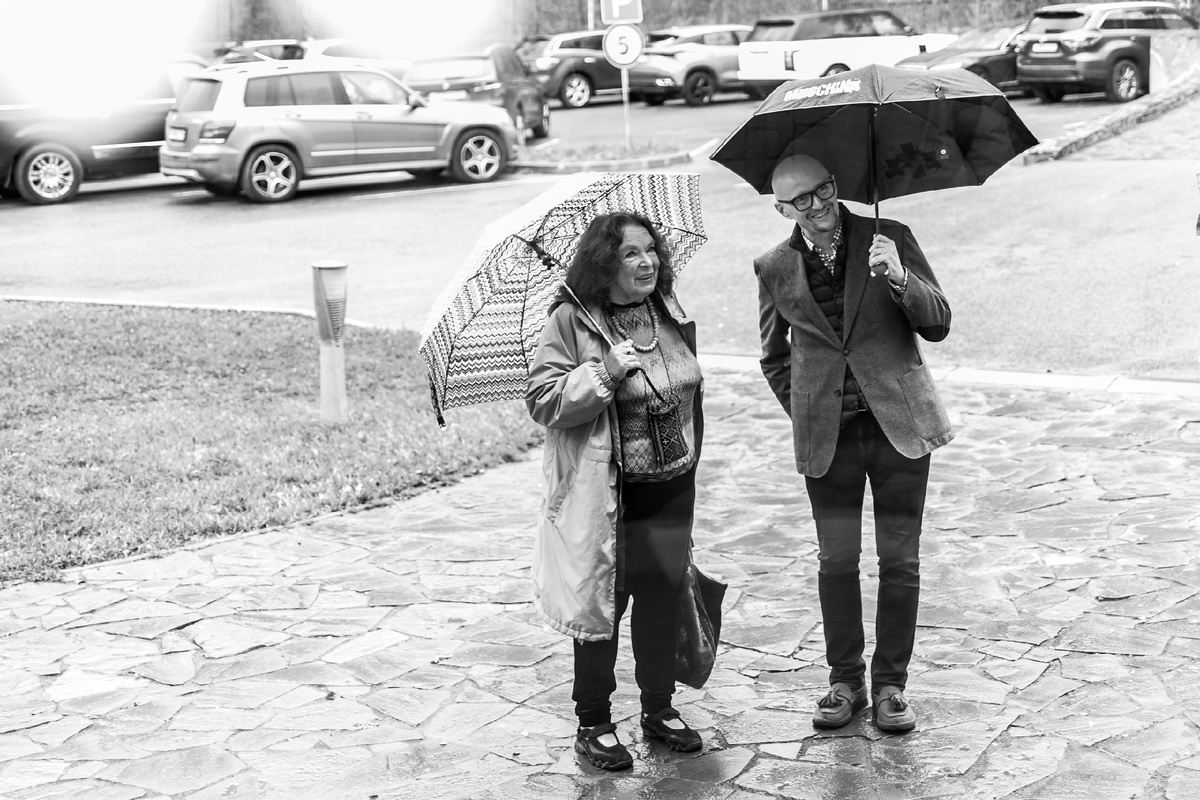 Лора Гуэрра и Сергей Борисенко на первом "Амаркорде". Фото со страницы фестиваля в ВК.