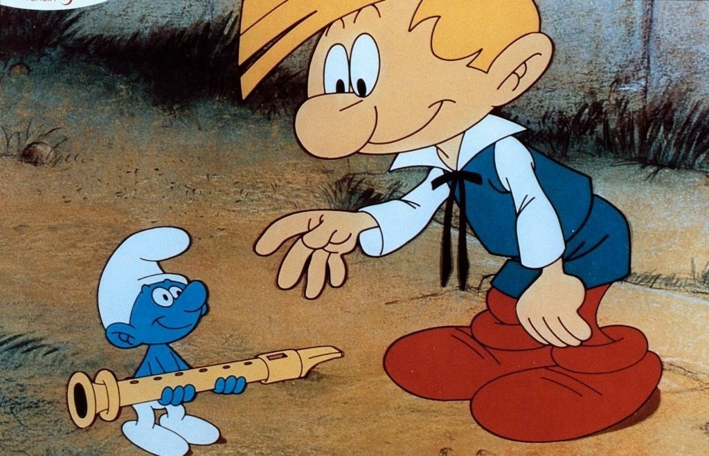    Кадр из мультфильма «Смурфики и волшебная флейта», режиссер Пейо, Mercury Films