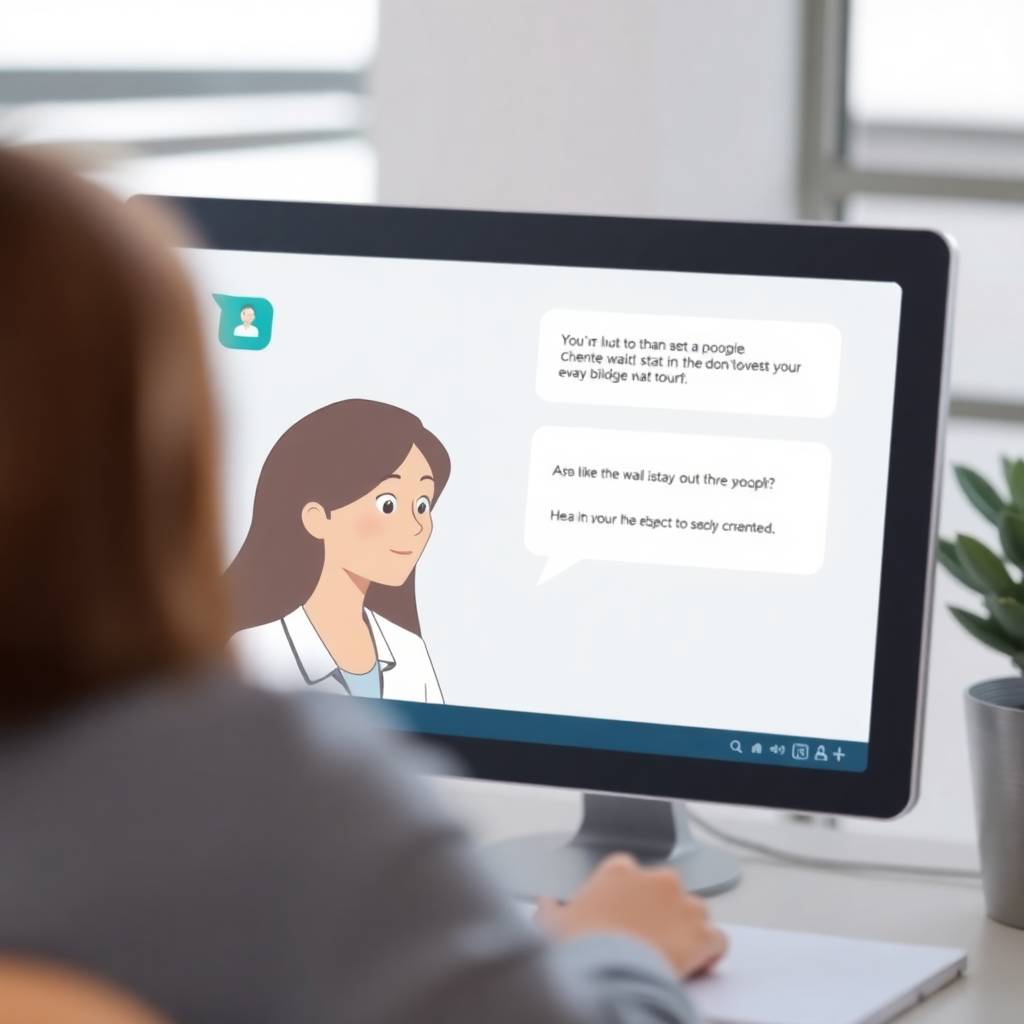 Пользователь общается с ИИ