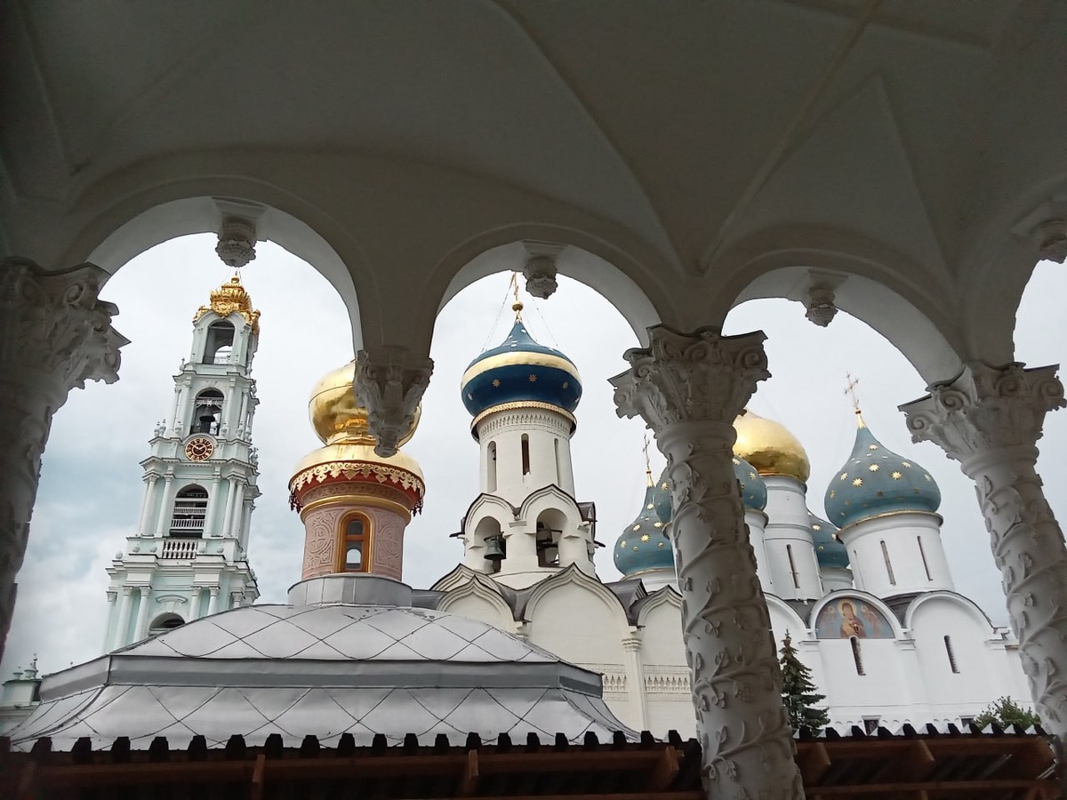 Купола Троице-Сергиевой Лавры. Фото автора