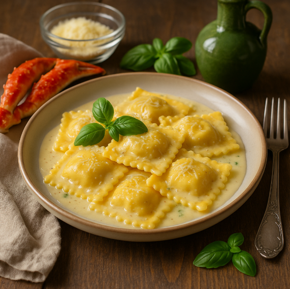 Равиоли с крабовым мясом рецепты от Дарики