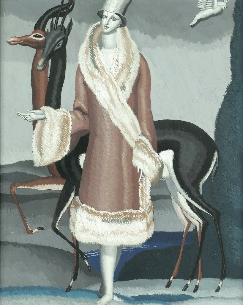 Женщина в шубе