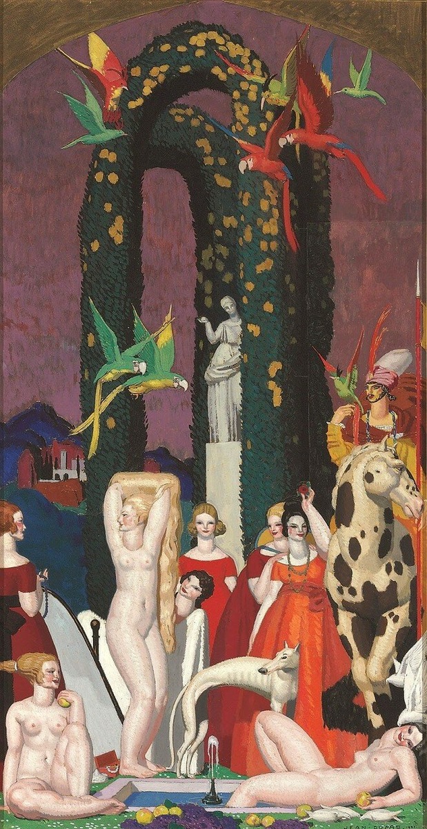 Женщина с попугаями, 1921