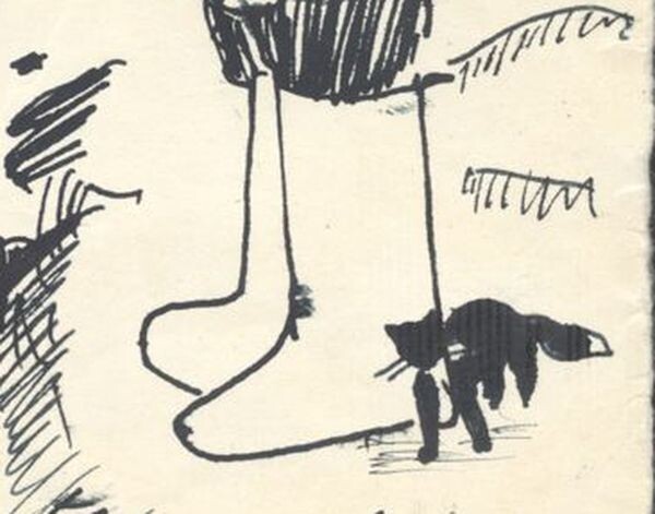 Фрагмент рисунка Бродского