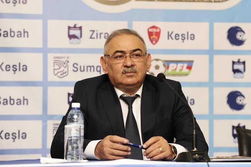 Бывший президент Профессиональной футбольной лиги Азербайджана (ПФЛ) Рамин Мусаев Фото: Azerisport