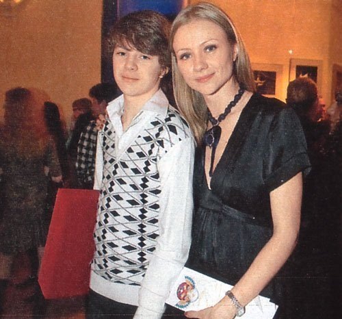 Мария Миронова с сыном Андреем