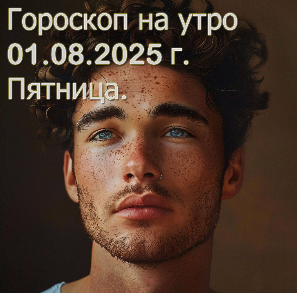 Гороскоп на утро 1 Августа 2025 г. Пятница. https://t.me/goroskopnautro