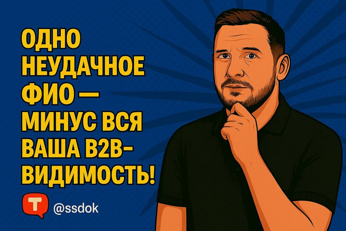 Неудачное ФИО - минус вся B2B видимость