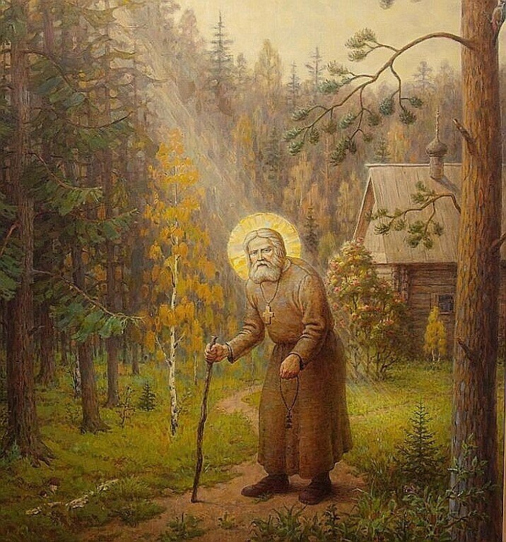 1 августа - память преподобного Серафима Саровского (обретение мощей). Изображение из открытых источников.