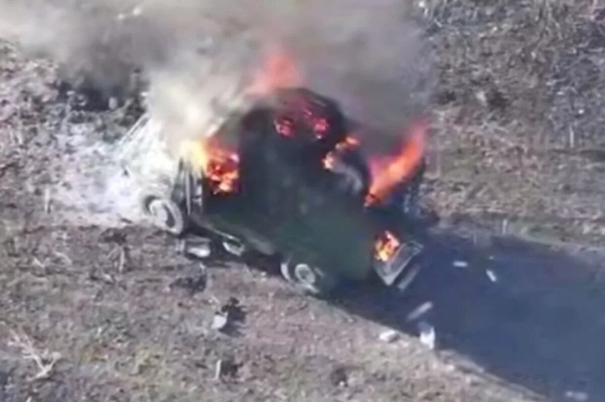    Операторы БПЛА ликвидировали бронемашину MaxxPro ВСУ в ДНР