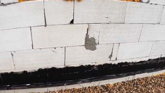 Фасад из газоблока