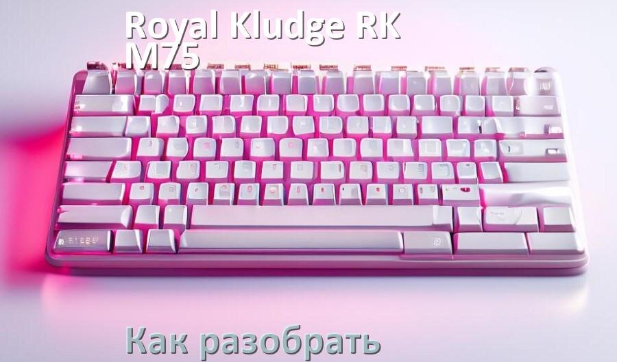 
Как разобрать клавиатуру Royal Kludge RK-M75 и почистить