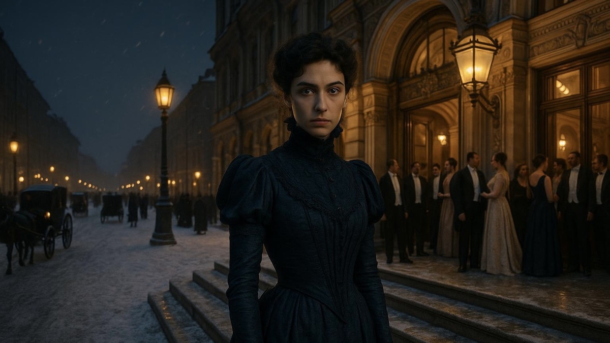 В иллюстративных целях. Вера Комиссаржевская на фоне блистательной атмосферы театра.