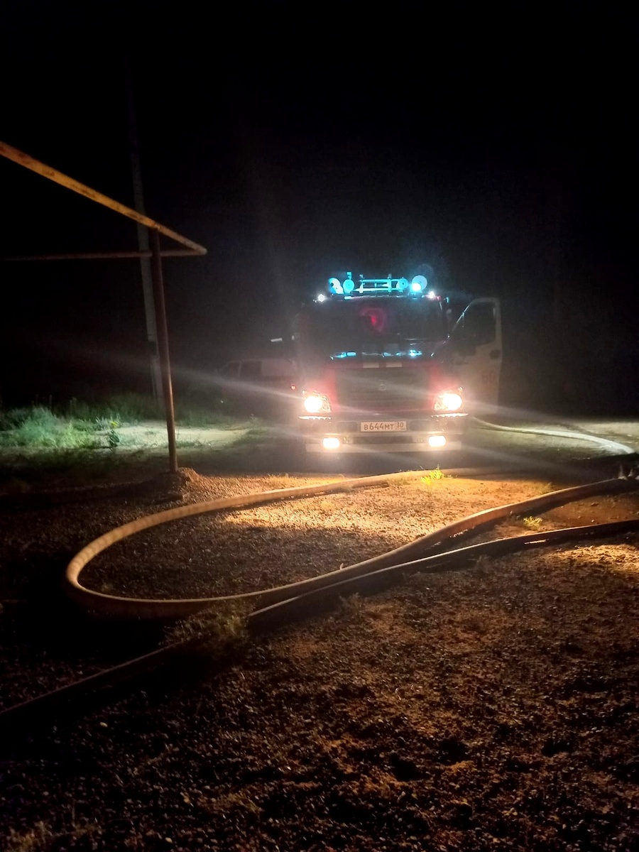 31.08.2025 огнеборцы ПЧ №60 ГКУ "Волгоспас" выезжали на тушение пожара