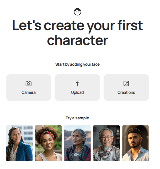 Print Screen с сайта https://ideogram.ai/character