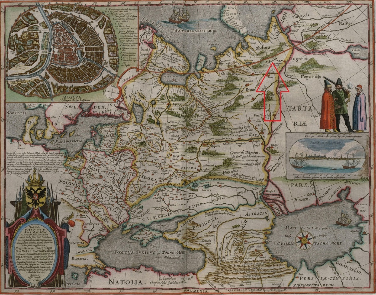 Сибирь в атласе Блау