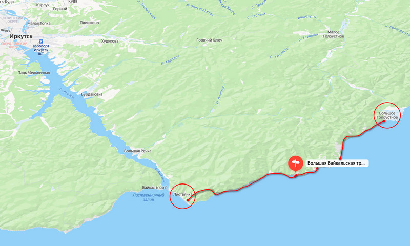 Маршрут на карте