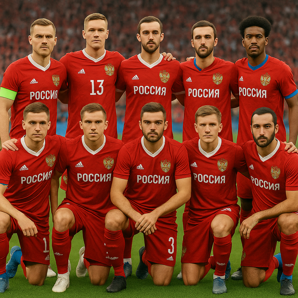 Команда сборной России по футболу в официальной форме