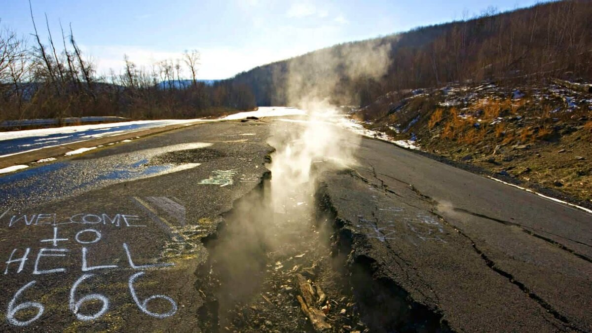 Подземный огонь, который не гаснет: город Сентрейлия и век тлеющая земля