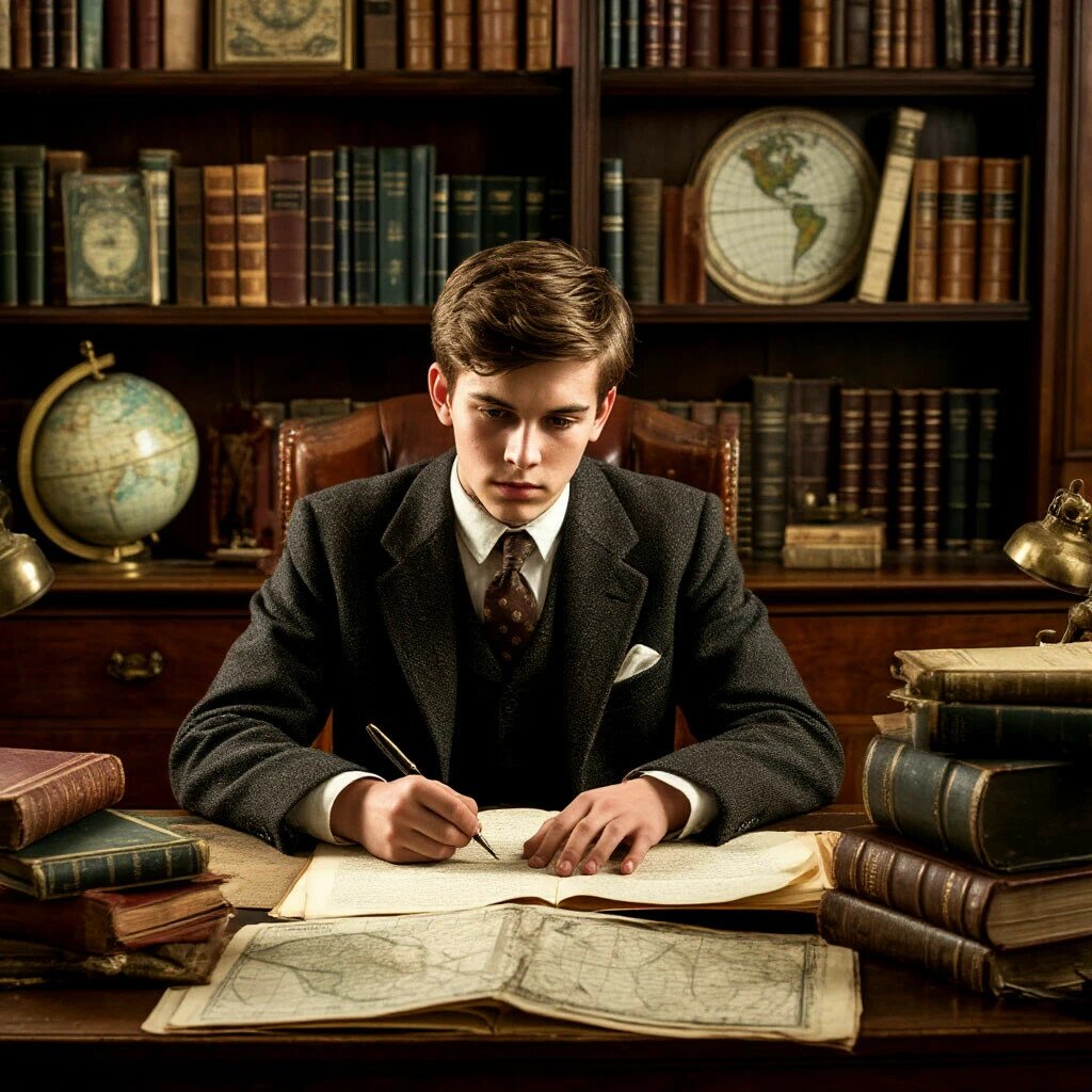 Джозеф Флетчер историк - краевед. Картинка сгенерирована ИИ. 