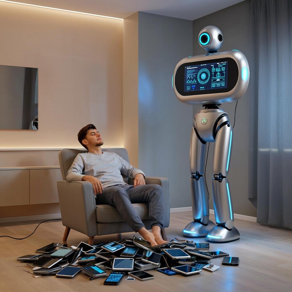 Цифровой детокс. Изображение сгенерировано с помощью нейросети.