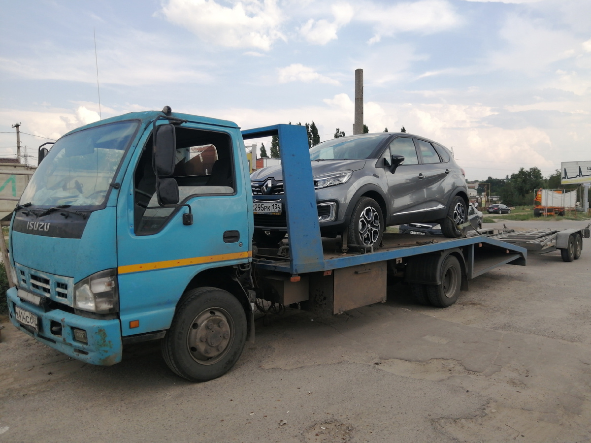 Автовоз платформа + прицеп автовоз