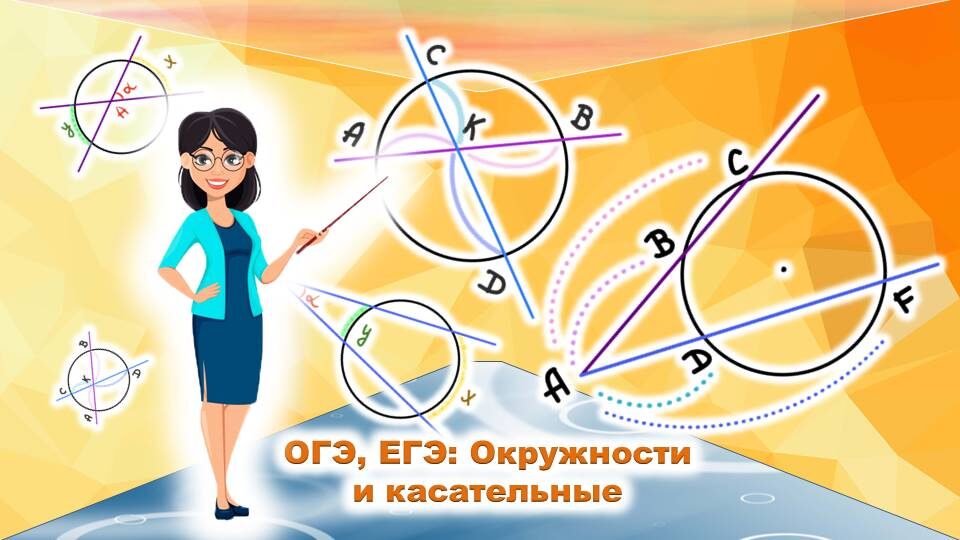 Важно для ОГЭ и ЕГЭ. Окружность и секущие. Углы, соотношения, подобие - всё, что вам нужно. Все схемы и формулы.