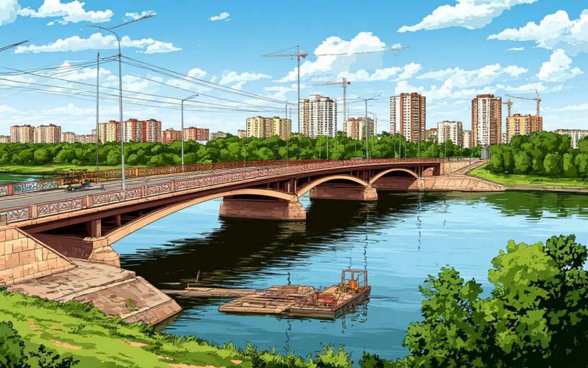    В Тамбовской области конкурс на ремонт моста заморожен решением суда из-за иска «Мостостроя» Иллюстрация: нейросеть «Шедеврум»