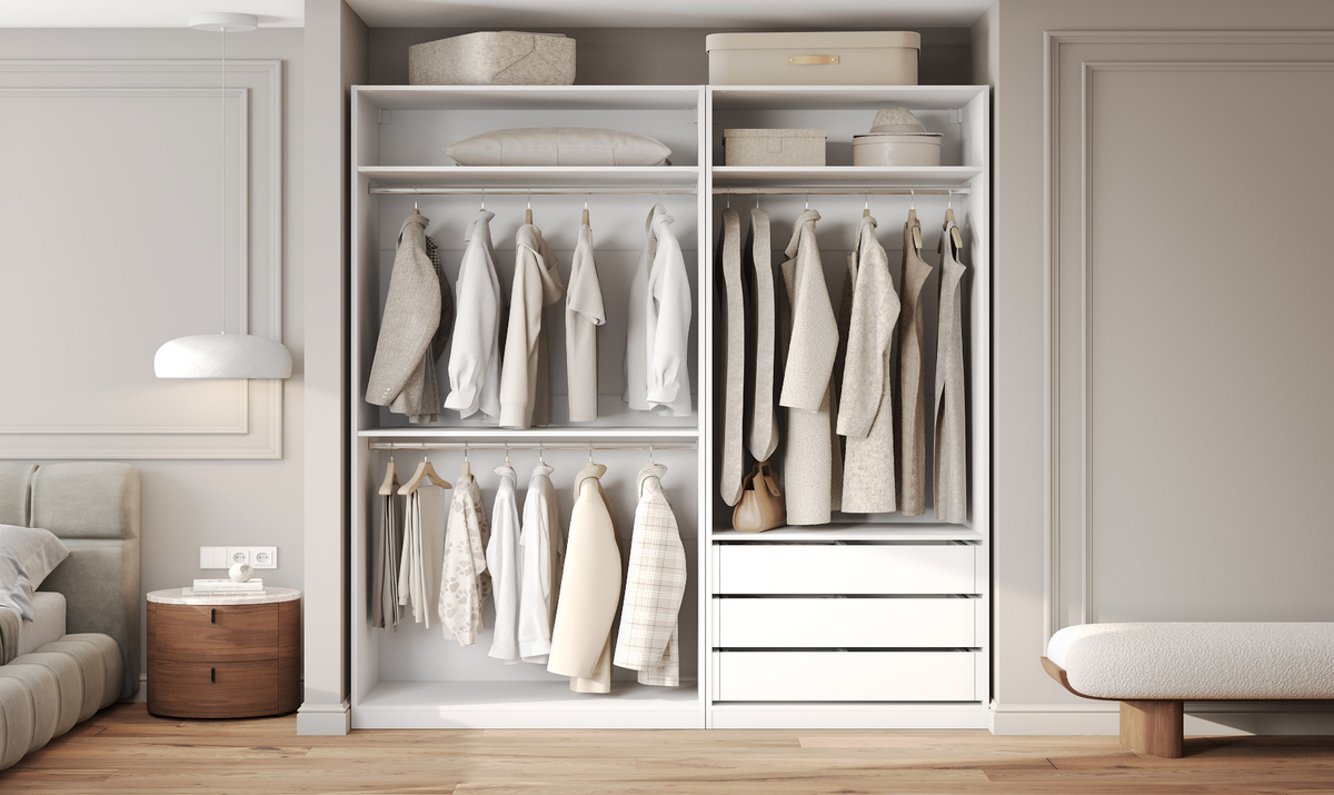 Модульная гардеробная система Сиена 