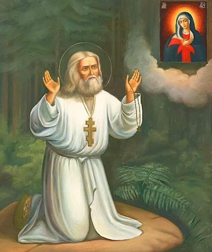 Преподобный Серафим Саровский. Икона. Ихображение взято в открытых источниках.