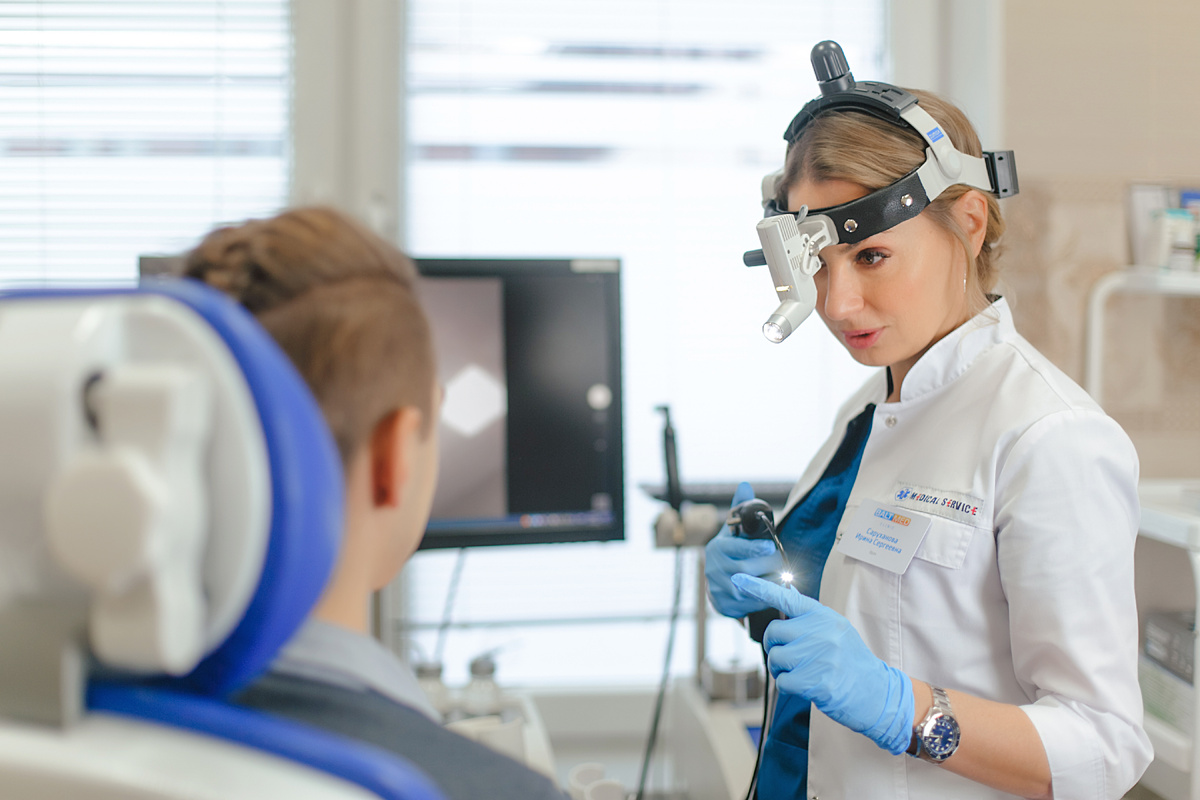 осмотр лор-врача гибким эндоскопом