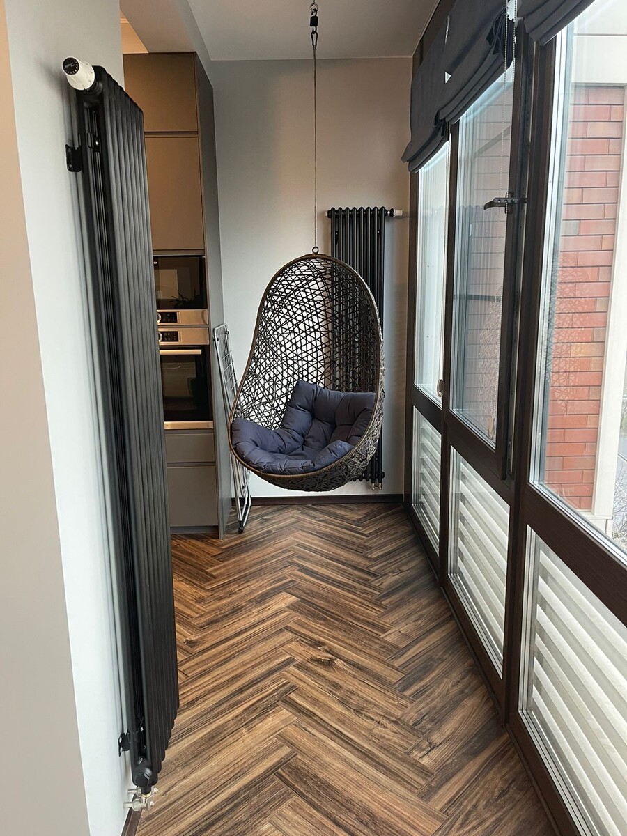 Кресло-кокон из ротанга, для частного интерьера