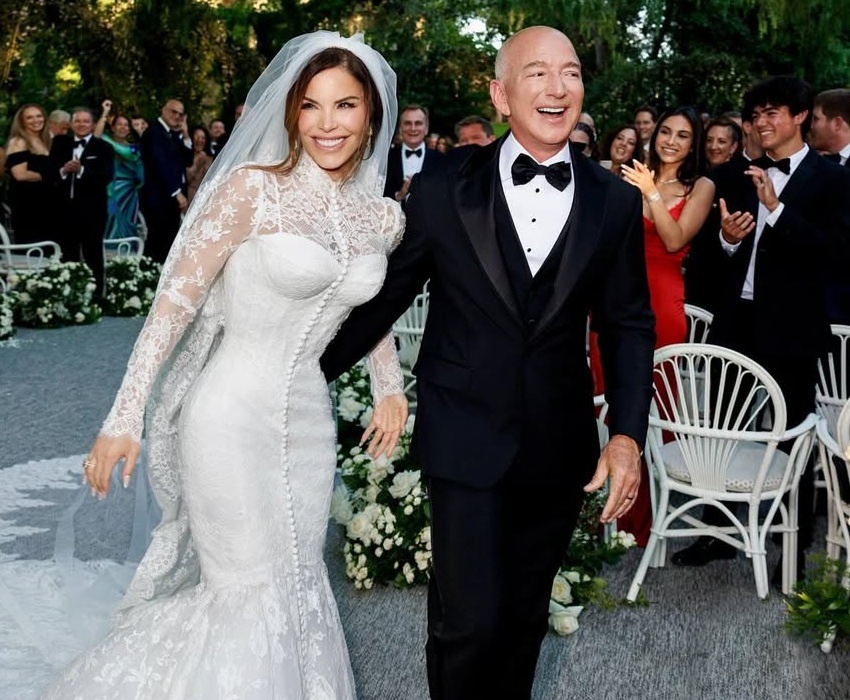 Свадьба Лорен Санчес и Джеффа Безоса. Источник фото: соцсети Лорен Санчес