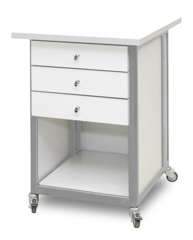 Стол подкатной с ящиками с антистатической столешницей АРМ-5058-9-ESD