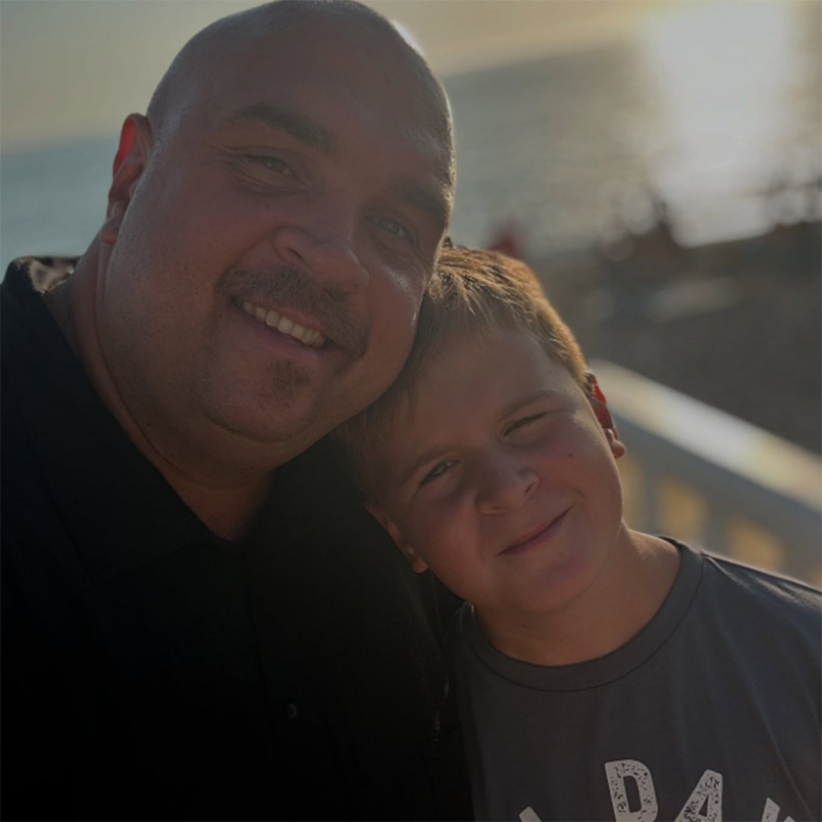 Глеб Жемчугов и его сын Миша от Ольги Ветер. Фото: соцсети Глеба Жемчугова