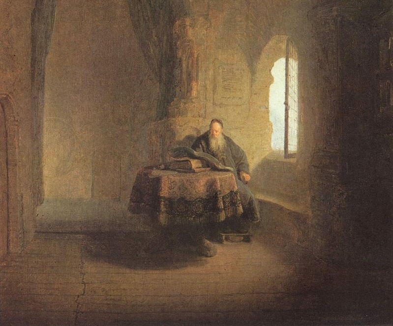 Святой Анастасий в монастыре (Рембрандт, 1631)