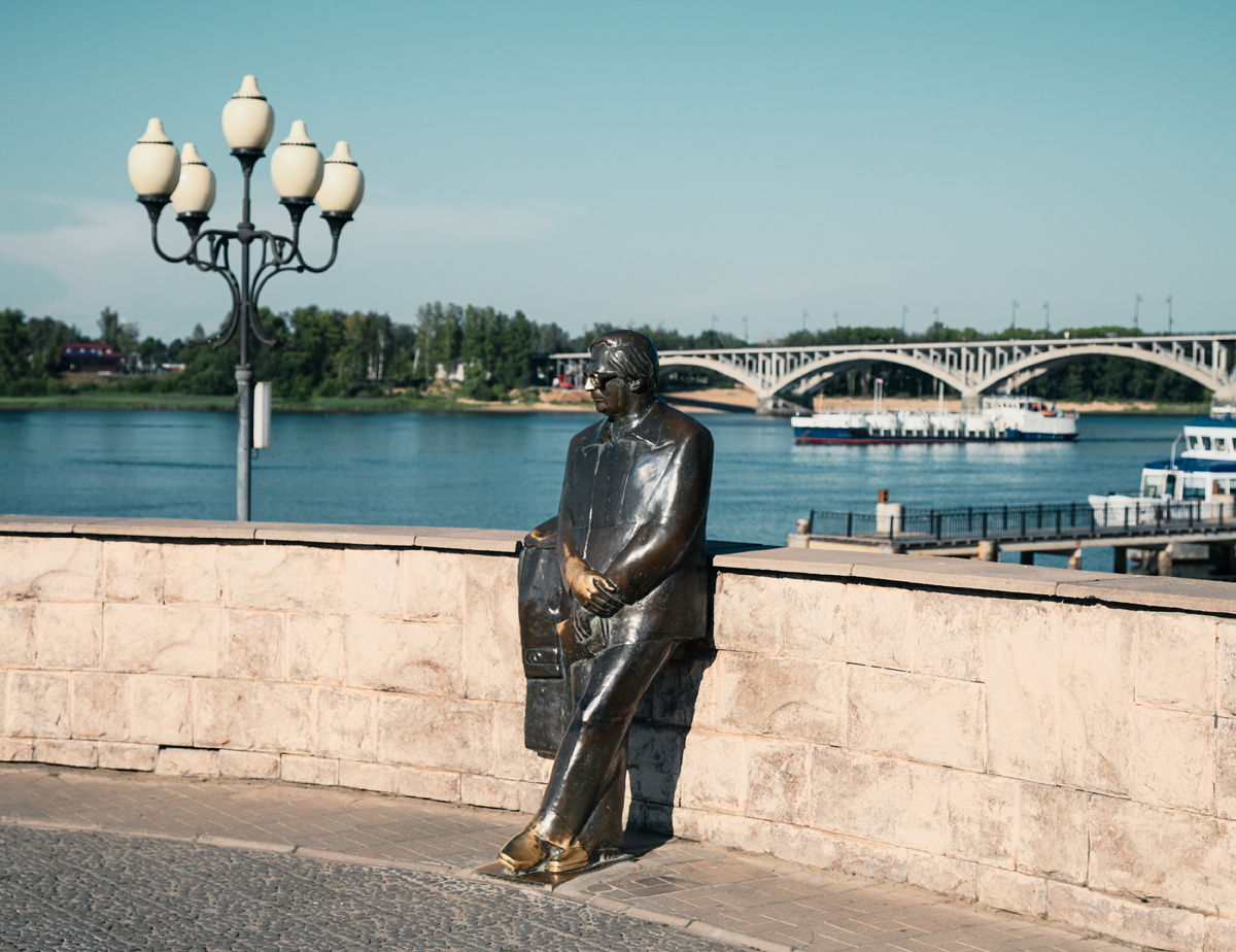 Набережная р. Волги. Рыбинск. Фото: Михаил Рябинин